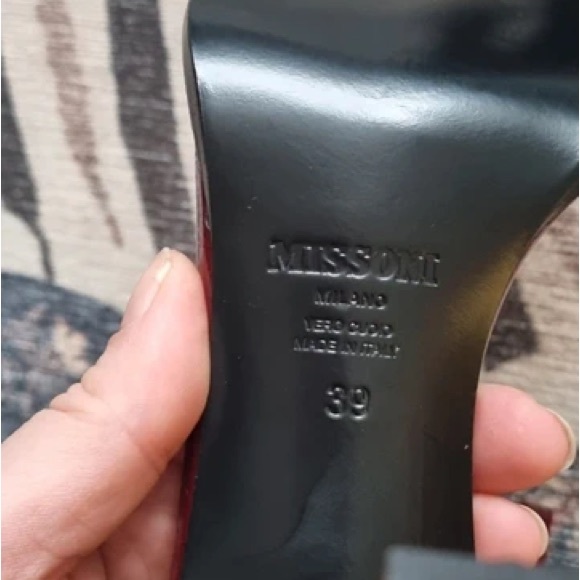 Missoni Burgundy and Tan Heels - Picture 4 of 6